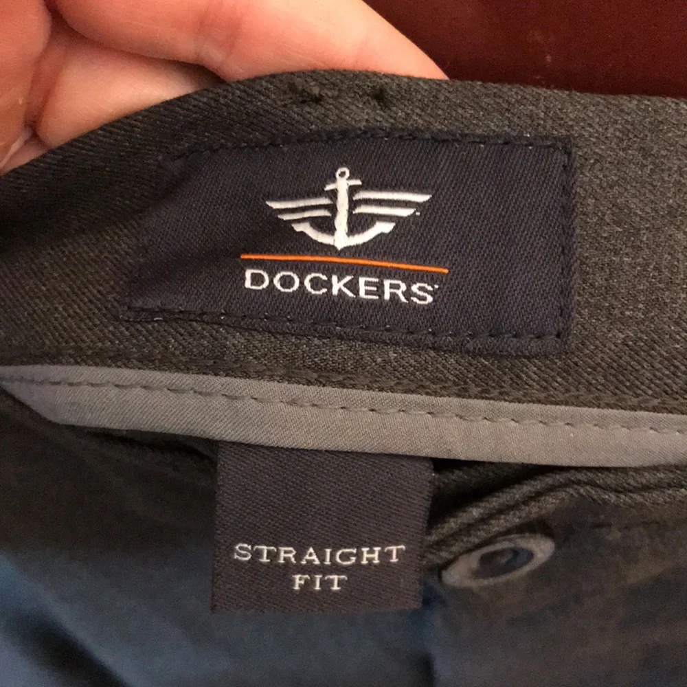 Dockers Straight Fit Gray Dress Pants Size 40 X 32